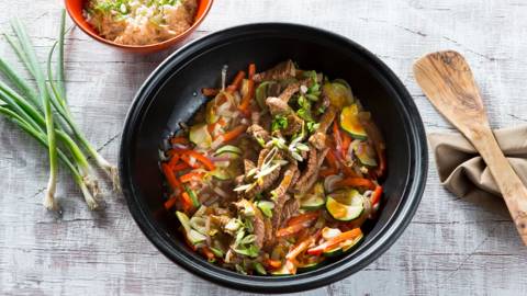 Contre-filet au wok