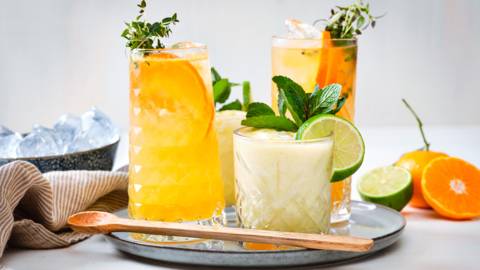 Mocktail ananas-coco - Mocktail mandarine-thym