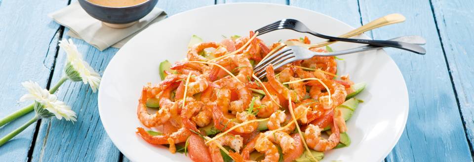 La plus délicieuse des salades de crevettes