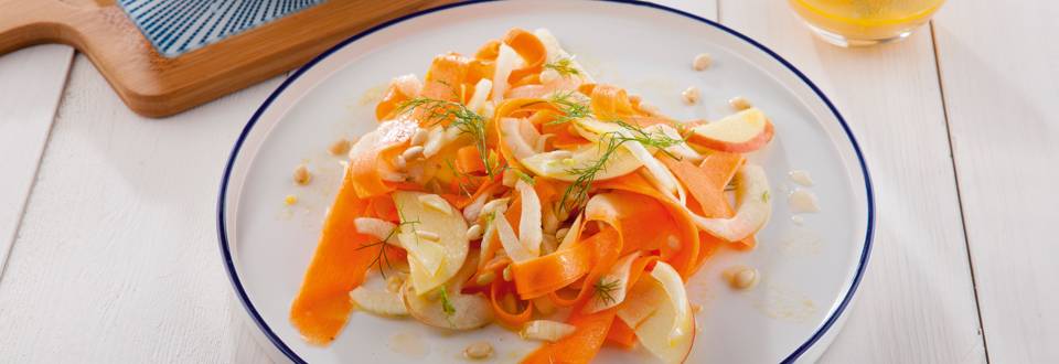 Salade fraîche de carottes et de fenouil