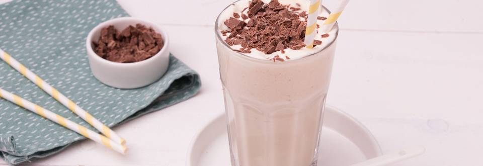 Milkshake banane et chocolat